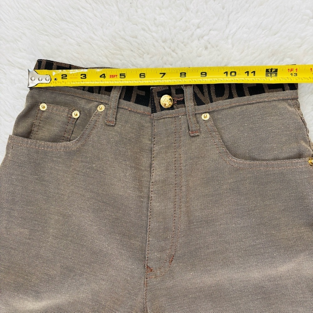 Fendi High Waist Women’s Tan Pants size EU 43 US 29 - Picture 12 of 16